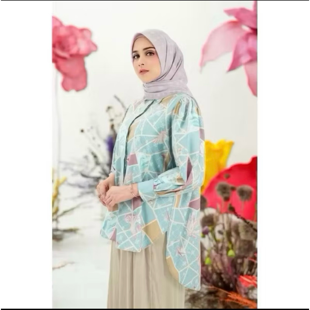Buttonscarves x Riamiranda Astera Top Jade M