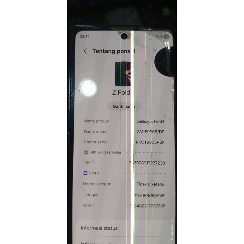 Samsung Galaxy Z fold 4 12/512