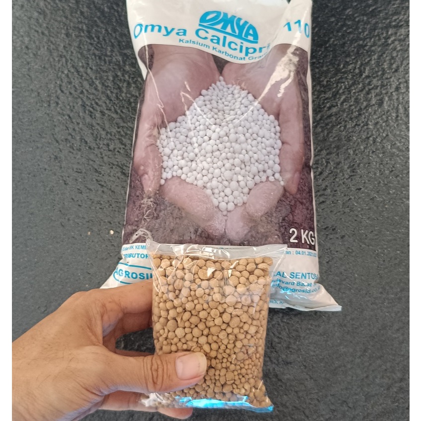Pupuk Omya Calciprill Repacking 200 Gram - Pupuk Kalsium Prill - Pupuk Calsium / Calcium