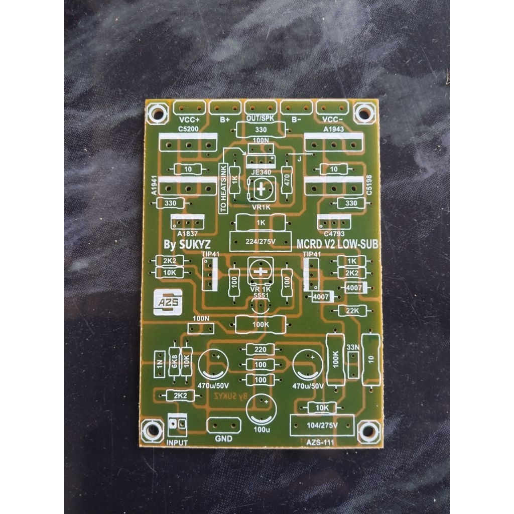 PCB Driver Power Amplifier MCRD V2 Low Sub By SUKYZ