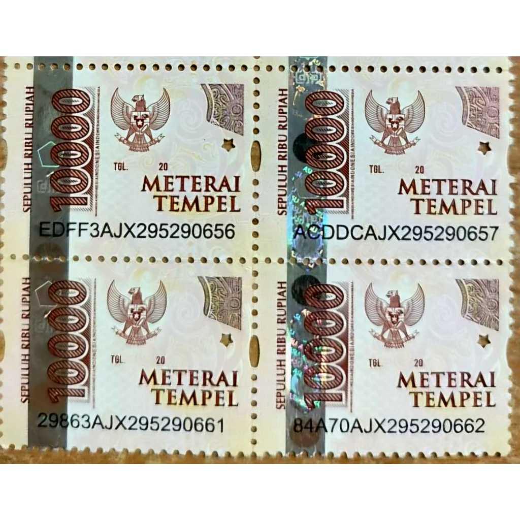 Materai 10000 Original Asli Terbaru Pos Indonesia