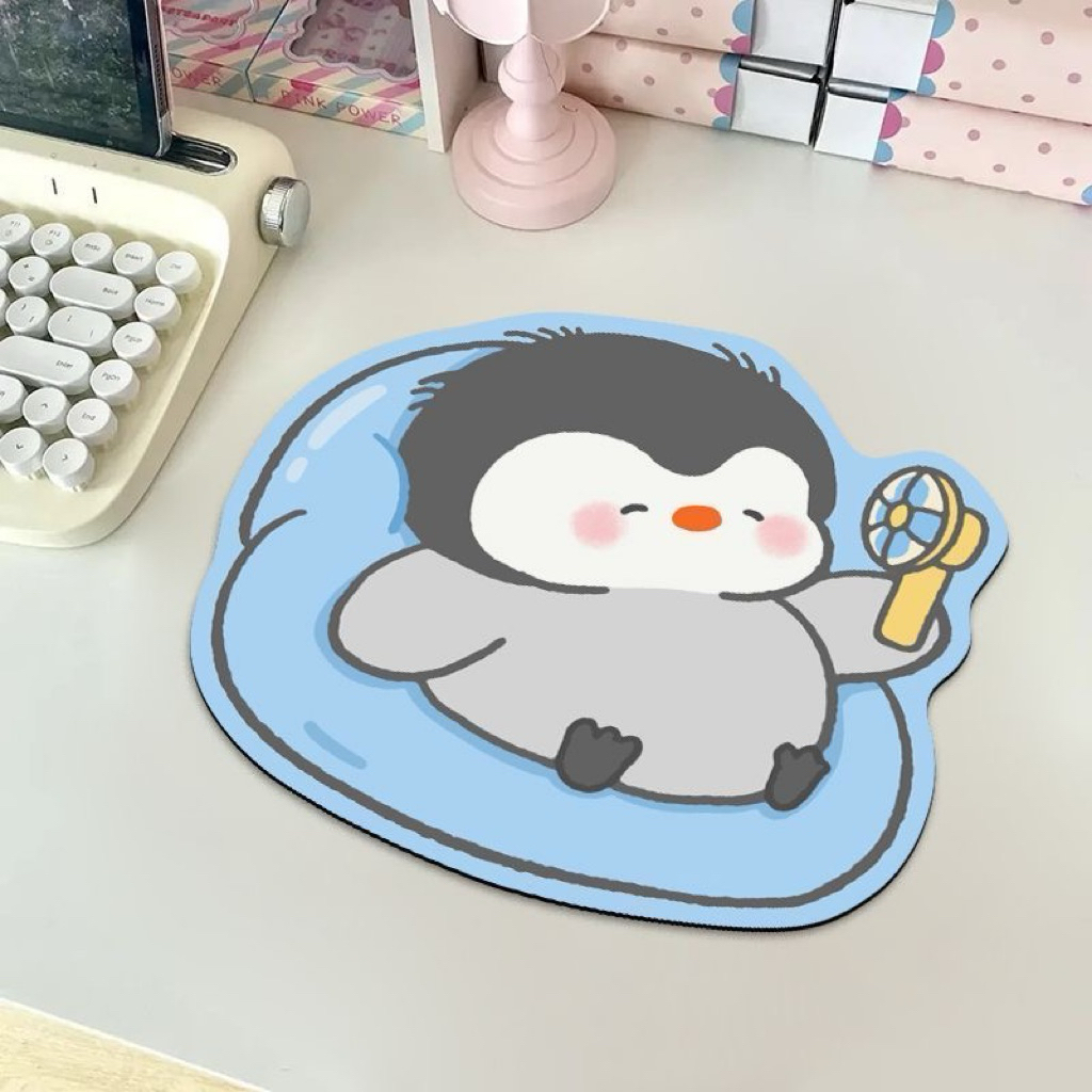 [PREORDER] Mouse Pad Penguin Lucu – Alas Mouse & Keyboard Meja Kerja/Gaming
