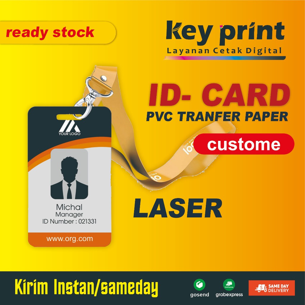 ID Card Kualitas Laser / kartu BPJS / NPWP