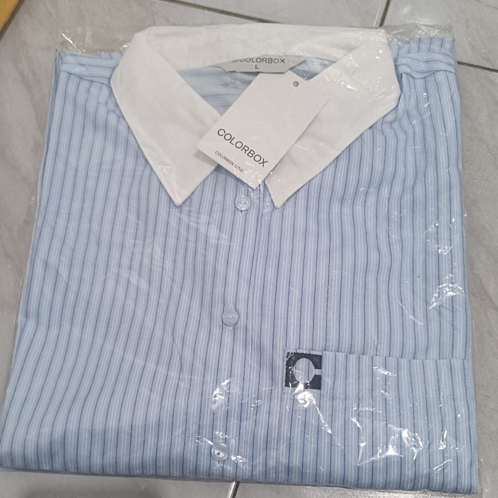 BOOOKED KEMEJA COLORBOX BLUE