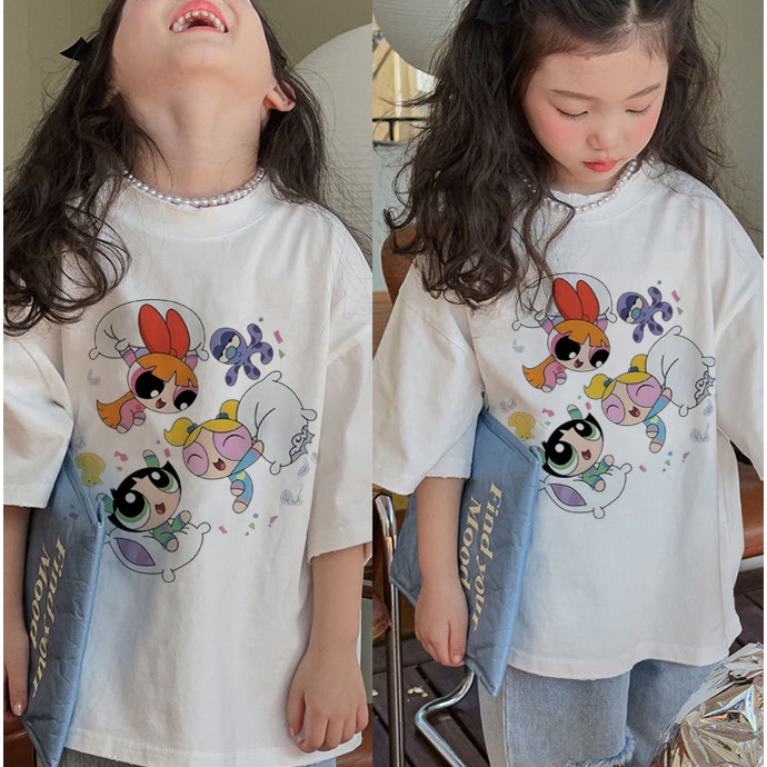 [COD]Kaos anak|2-12 Tahun|kaos Cetakan polisi wanita kecil yang lucu|korea style premium baju atasan