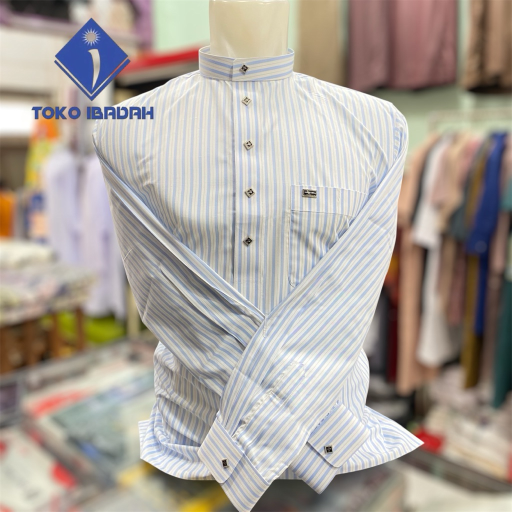 Koko Salur Merek Al Fadhil | Lengan Panjang Embos