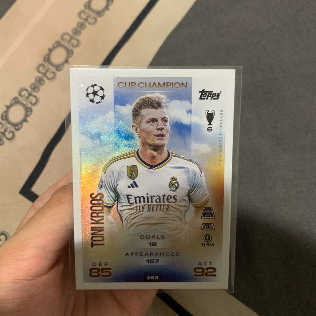 TONI KROOS TOPPS MATCH ATTAX CUP CHAMPIONS