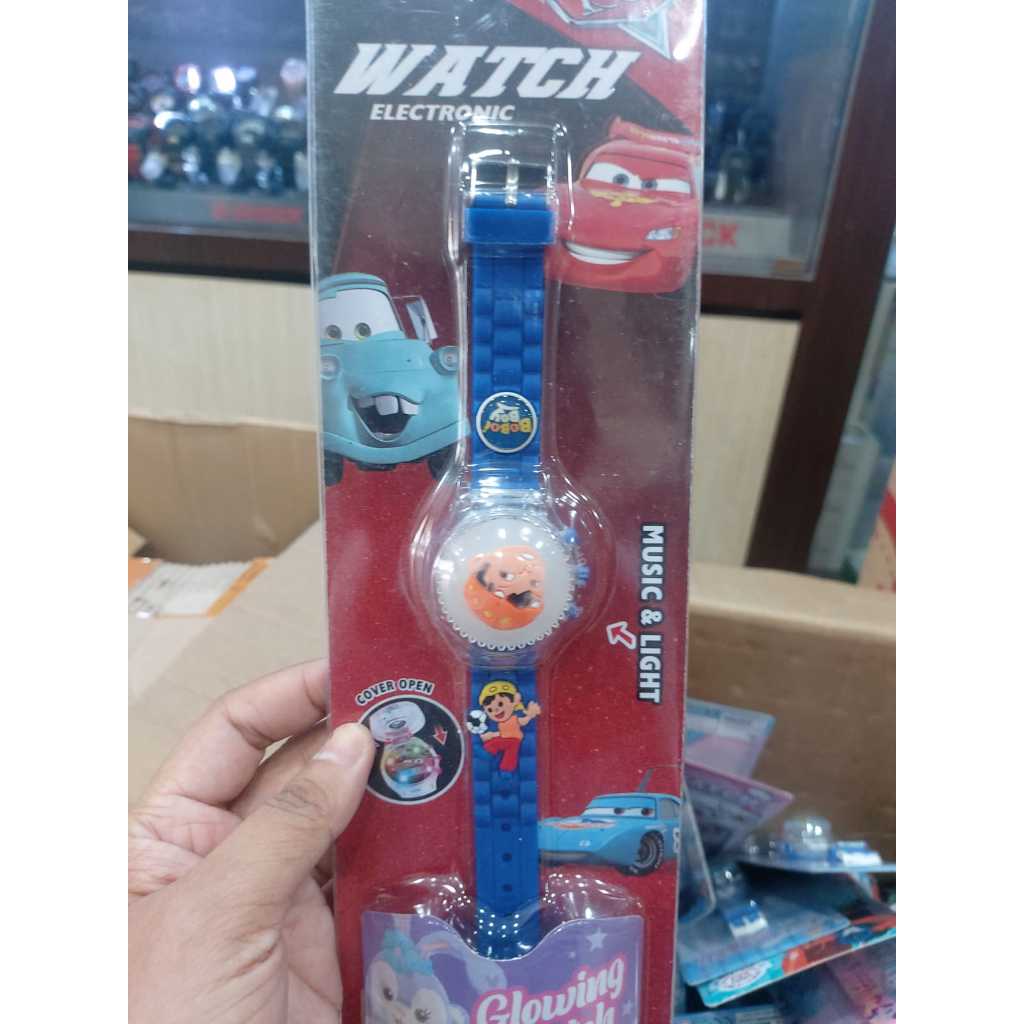 Jam Tangan Anak Spiner Melodi Karakter Boboiboy