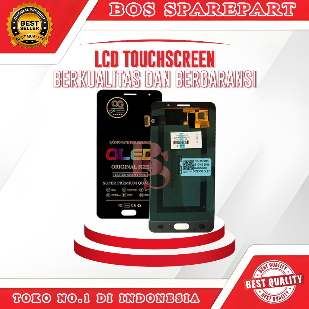LCD TOUCHSCREEN SAMSUNG A5 2016 / A510 ORI SIZE OG OLED