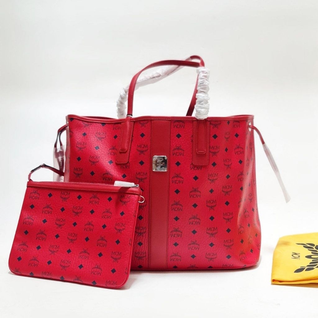 MCM REVERSIBLE LIZ SHOPPER LARGE ROT