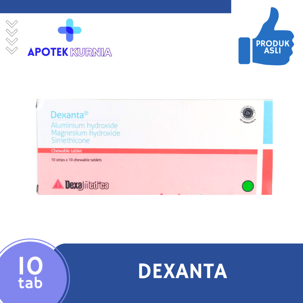 DEXANTA 1 STRIP @ 10 TABLET KUNYAH