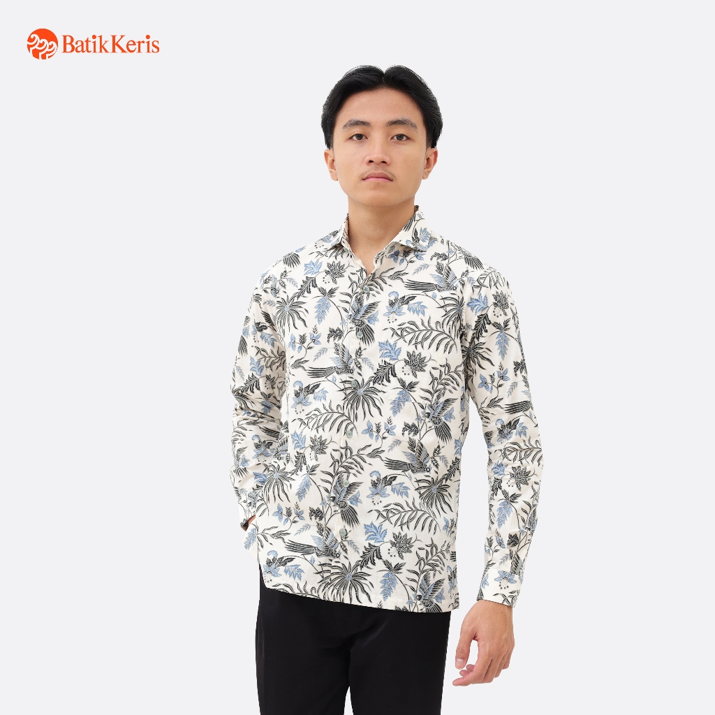 Batik Keris Kemeja Batik Slimfit Lengan Panjang Keris Alas-Alasan Peksi Katon