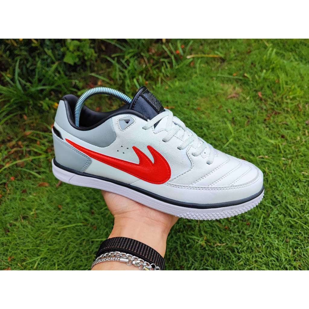 [Bisa COD] Sepatu Futsal 5 StreetGato IC - White Red Silver