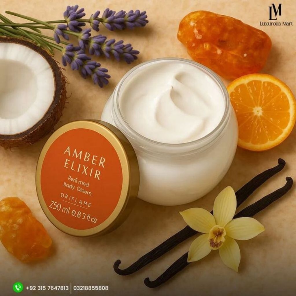 ORIFLAME AMBER ELIXIR BODY CREAM PROMO MURAH