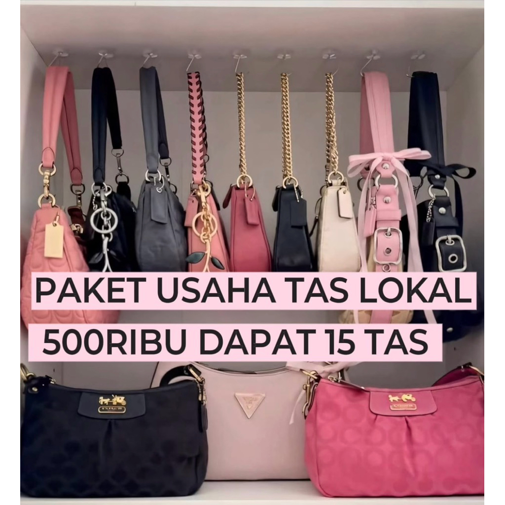 Paket Usaha Tas Wanita 15 pcs Murah | Modal 500rb Reseller Dropship Model Kekinian