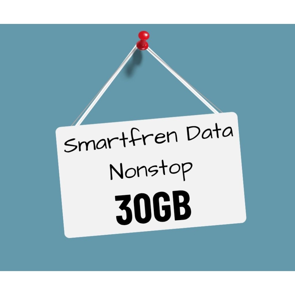 Voucher Paket Data Smartfren Nonstop unlimited 30GB / kuota smartfren