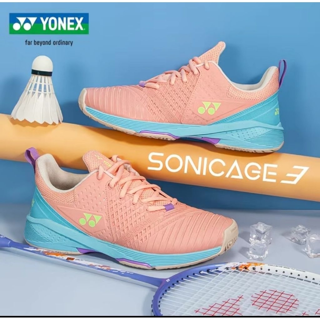 Yonex Sonicage Power Cushion Tennis Badminton Shoes Sepatu Tenis Padel Bulu Tangkis