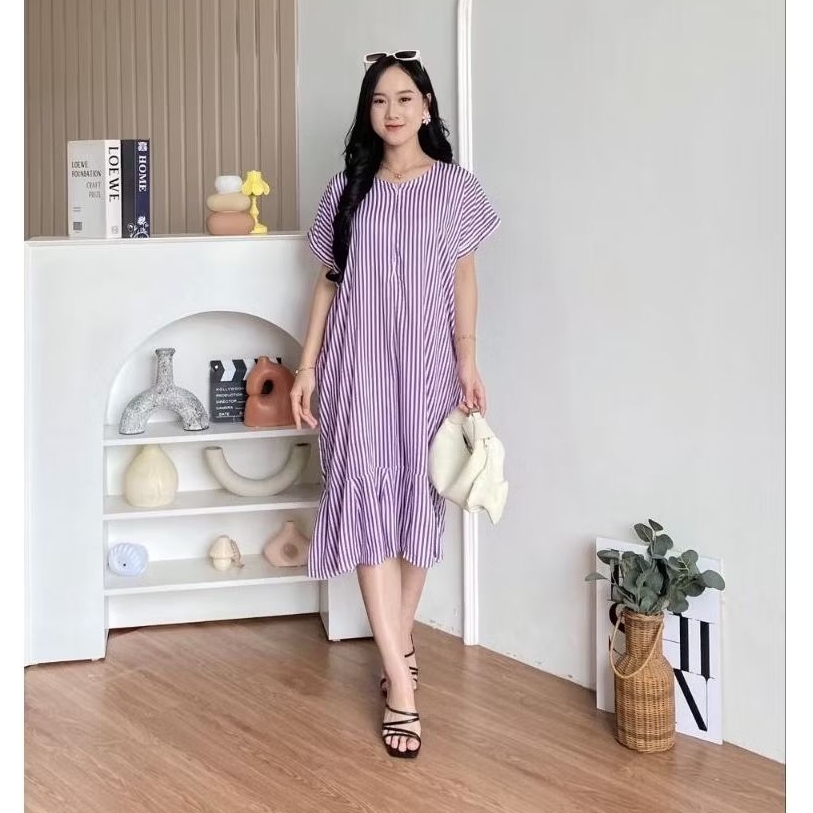 Daster Ruffle by HD.id Dailywear Homedress Premium Busui Jumbo