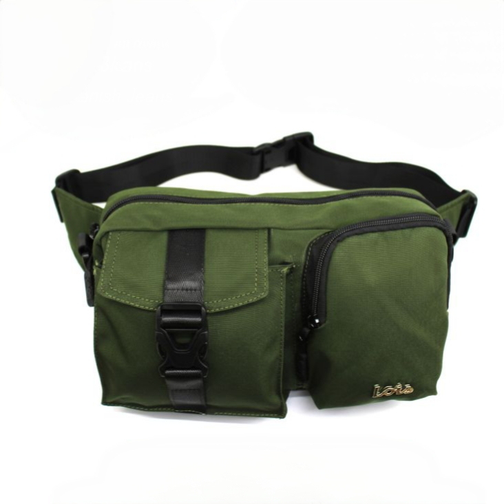 Tas Lois BGL153WB Tas Pinggang Waistbag Pria Bag Kulit Tas Kasual Cowok Original Lois