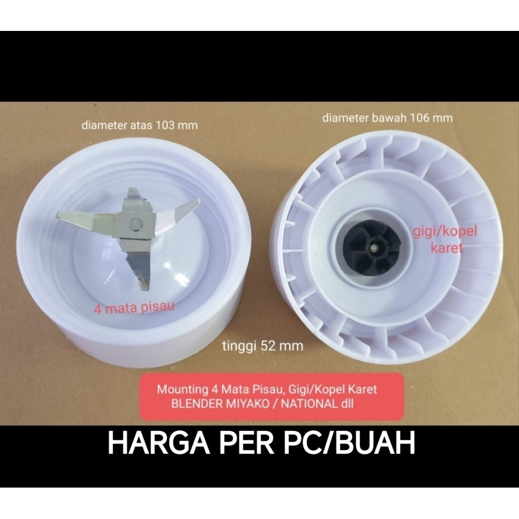 MOUNTING PISAU MATA 4 BLENDER NATIONAL MX-T1GN/PN