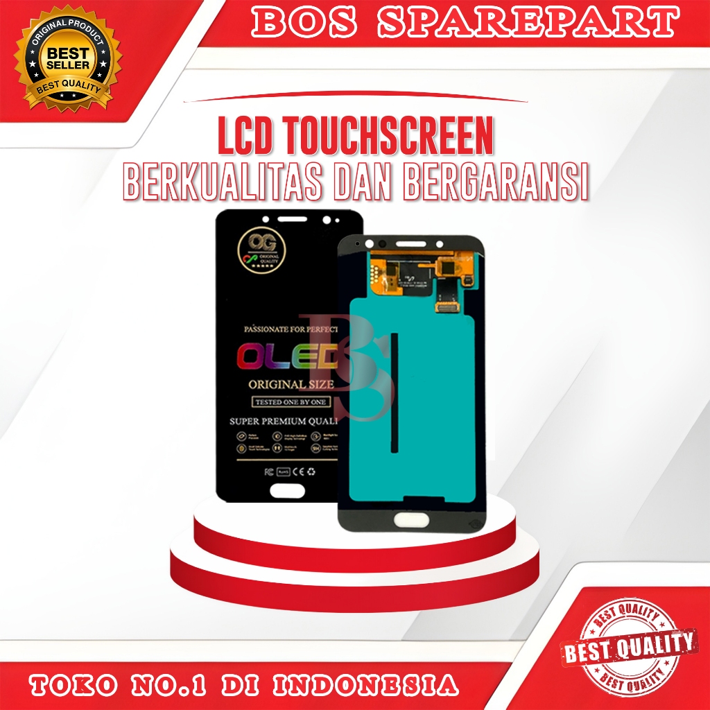 LCD TOUCHSCREEN SAMSUNG  C710 / J7 PLUS / C710F / C8 BLACK ORI SIZE OG OLED