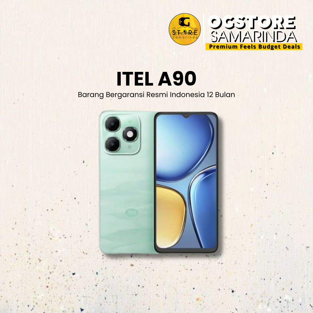 Itel A90 4/256GB RAM Besar Baterai Awet HP Murah Layar Luas Cocok Pelajar & Harian