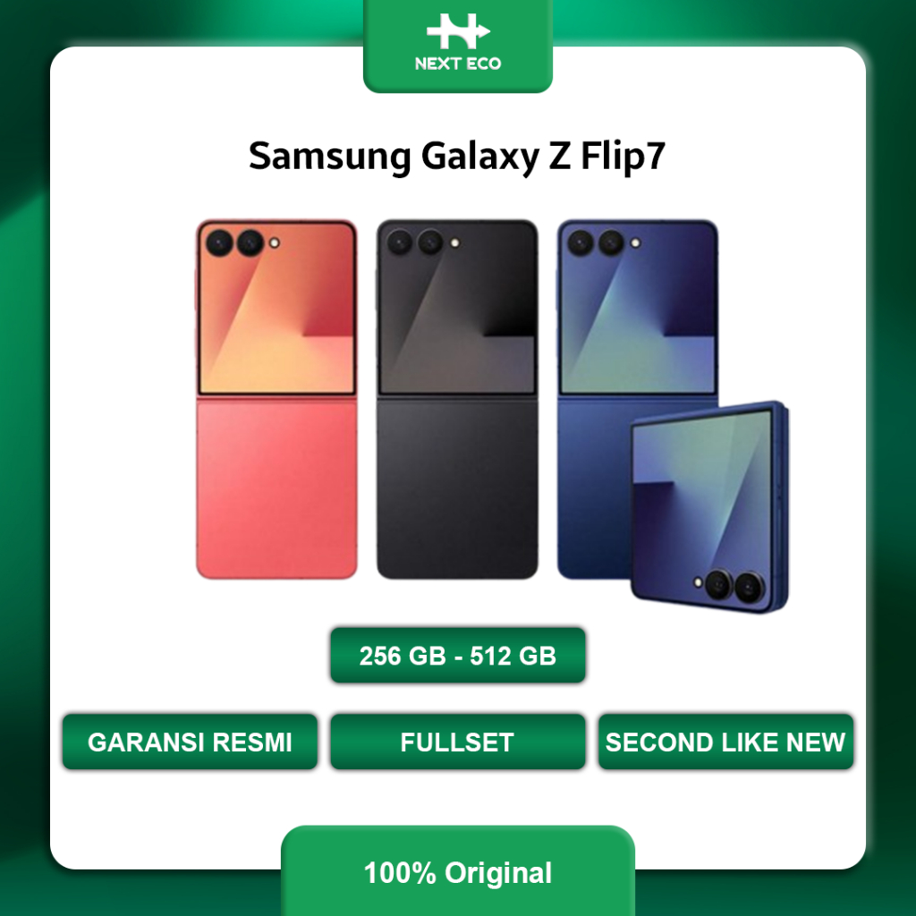 HP Second Like New Galaxy Z Flip7 256GB,512GB. [Garansi Resmi Samsung Indonesia]