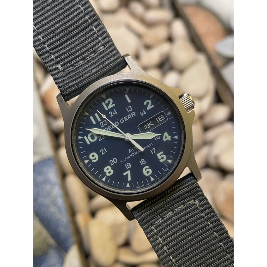 Seiko Alba Field Gear V533-6A00 Blue Navy Millitary JDM