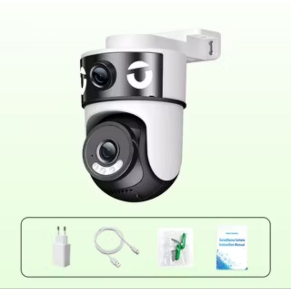 cctv wifi smart camera double lensa fullhd
