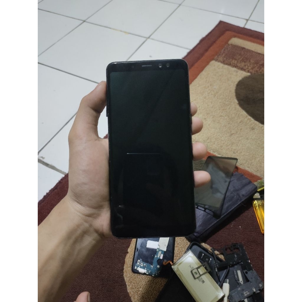 Lcd Samsung A8 Plus Original Copotan 1000%