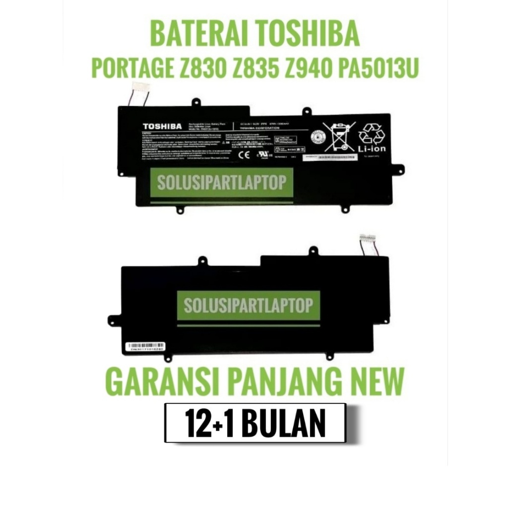 Original Baterai Toshiba dynabook R631 R632 R632/f PA5013 PA5013U-1BRS