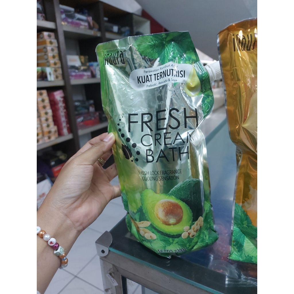 inaura crembath rambut kemasan refil 1000 ml