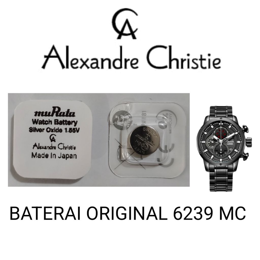 Baterai jam Alexandre Christie original 6239MC