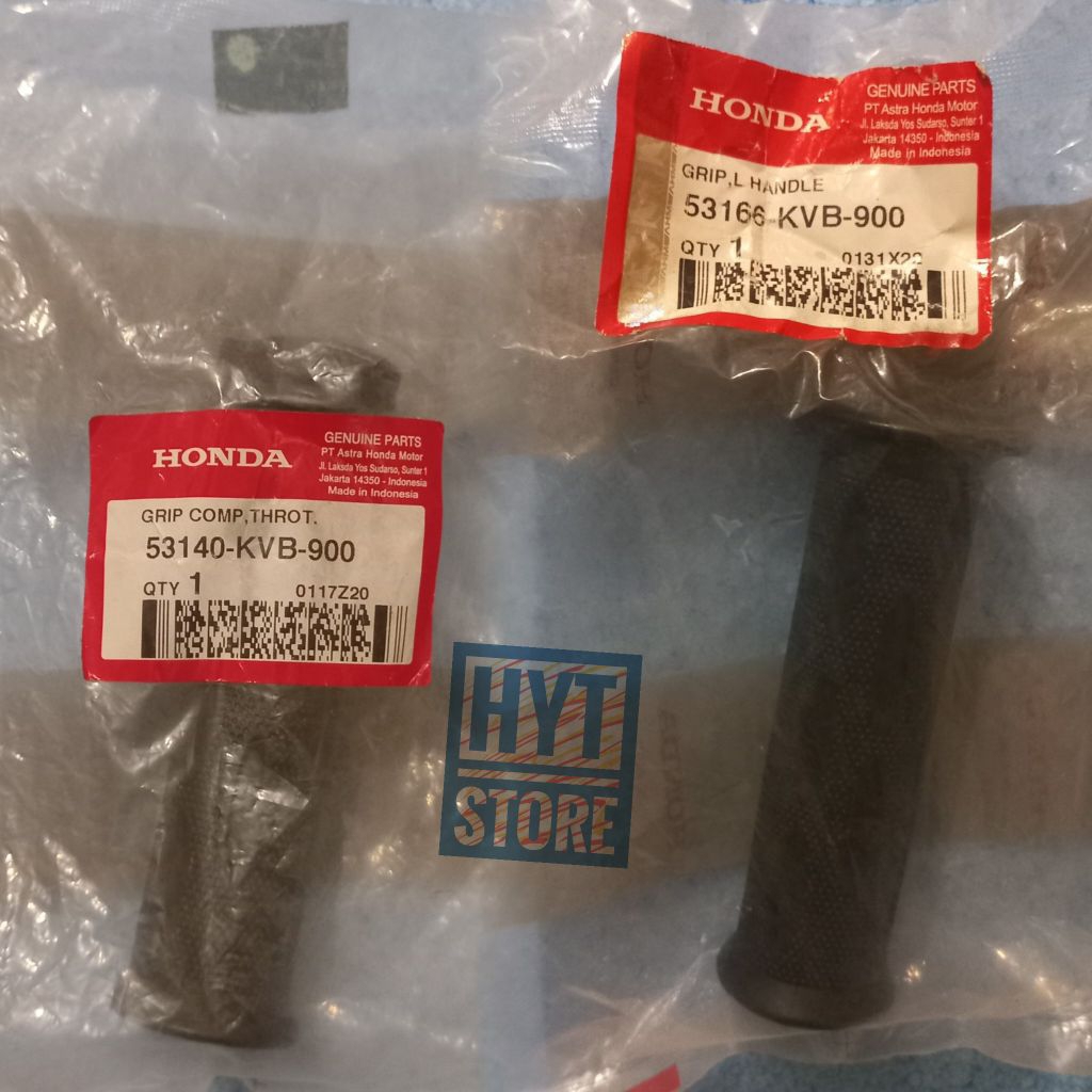 Hand Grip Fat Kanan Kiri 53140-KVB-900 / 53166-KVB-900 Karet Stang Selongsong Gas Beat KVY Spacy Var