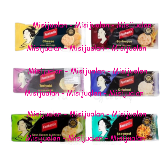 Fantastic Rice Cracker 100g | Original Cheese Teriyaki BBQ Sour Cream Seaweed |