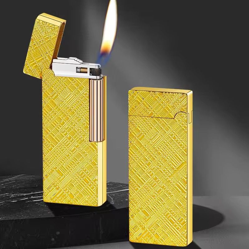 Korek Gas Api Slim Vintage 3963 Mancis Classic Vintage Lighter Tipis Isi Ulang Gas Gift Box