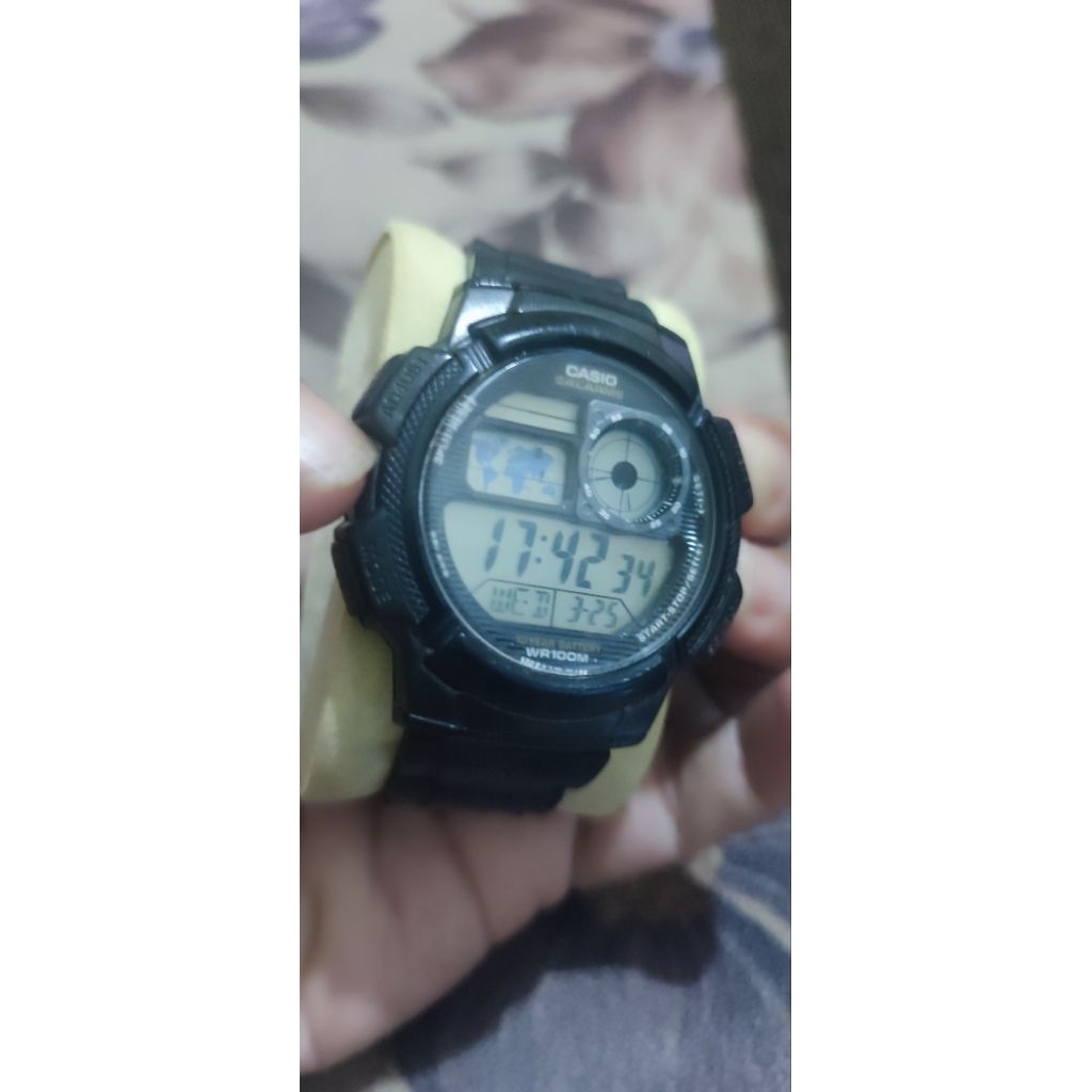 Jam tangan digital second C.AE-1000w