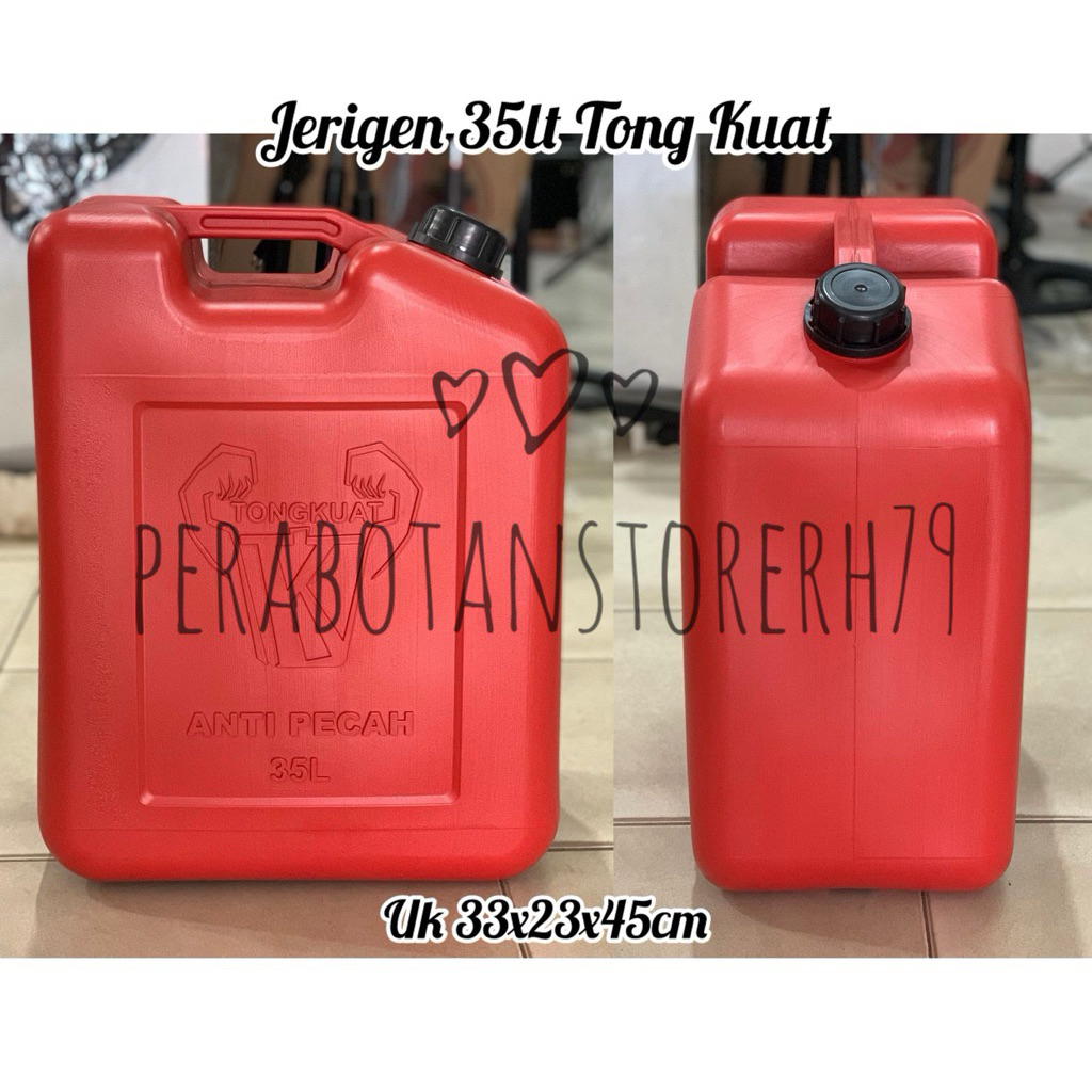 Jerigen 35Liter Tong Kuat Teng Merah 35Liter