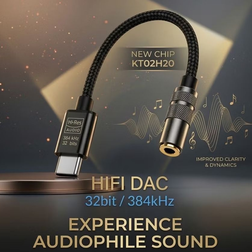 Baru, DAC hi-res audio support aplikasi Custom EQ, (mirip JCally JM12 dan fiio JA11)