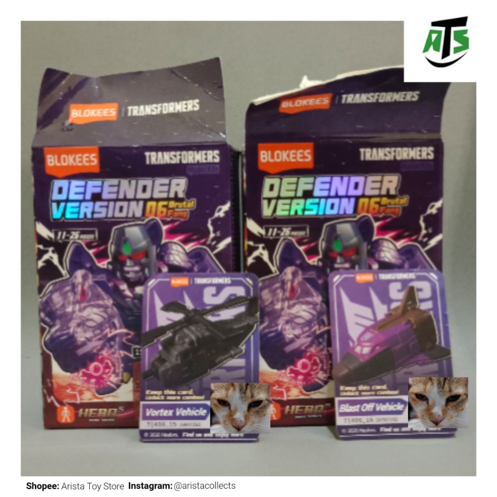 BLOKEES Transformers Defender Version 06 - BLAST OFF Vehicle & VORTEX Vehicle (Bruticus Bundle)