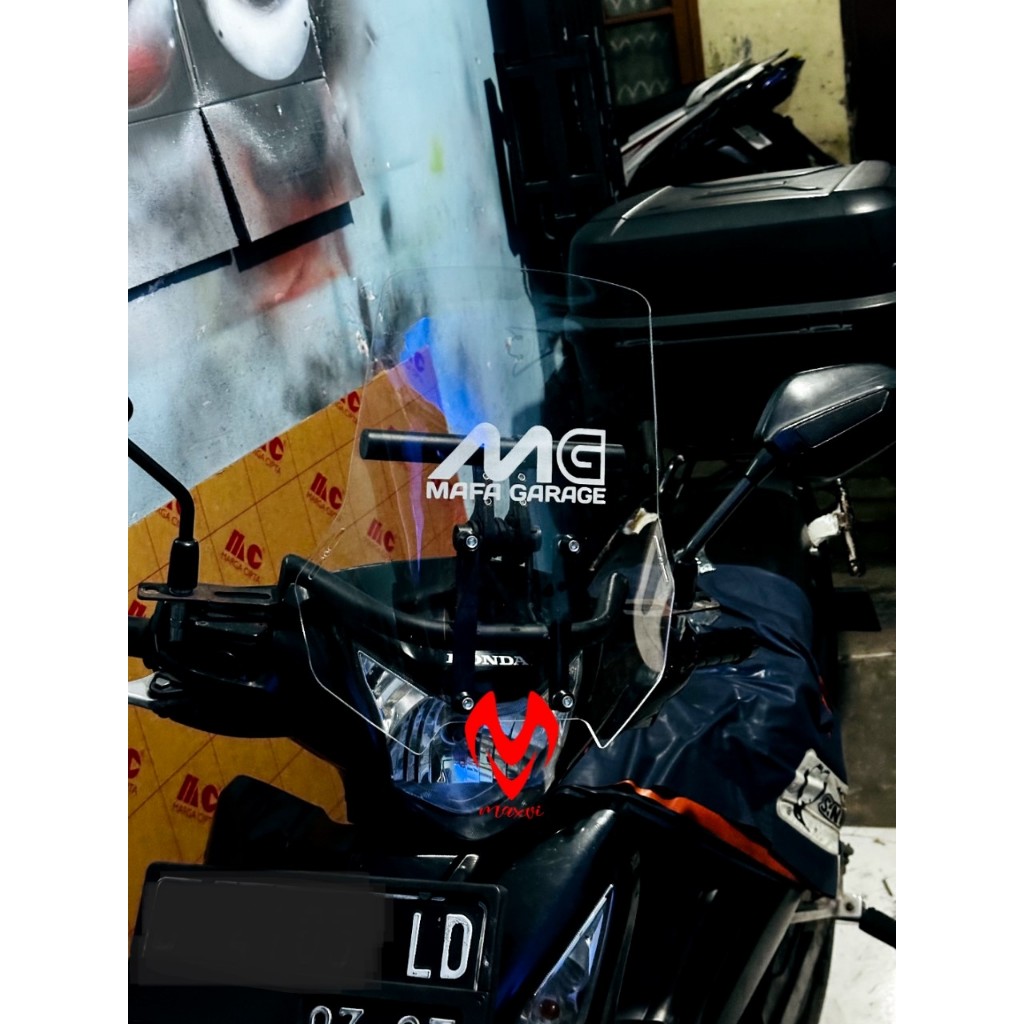 Replika Visor CFMOTO 450 untuk motor beber atau matik style touring tanpa lubang, visor touring, vis