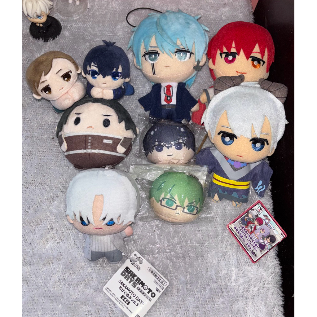 CHIBIGURUMI SAKAMOTO DAYS, TOMONUI KUROKO NO BASKET, MASHLE, HUGCHARA BLUE LOCK HAIKYUU