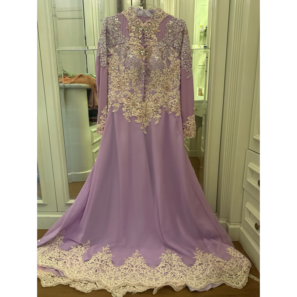 Dress gaun pesta mewah full payet