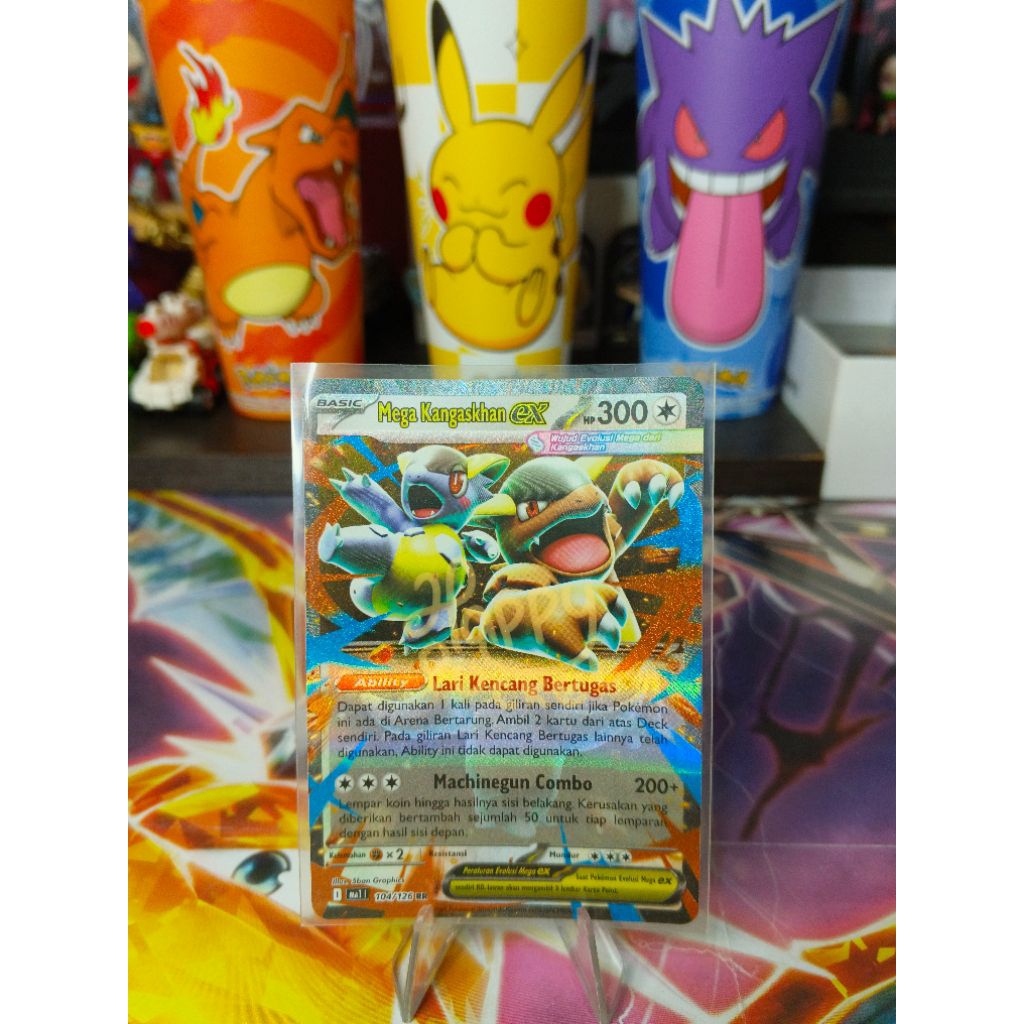 KARTU POKEMON EVOLUSI MEGA | MEGA KANGASKHAN EX RR 104/126
