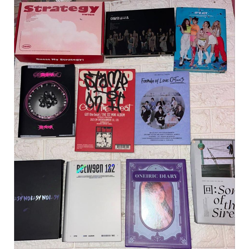 (READ DESC) OFFICIAL ALBUM Only TWICE Stray Kids LOONA IZ*ONE EVERGLOW Gfriend GOT The Beat Itzy
