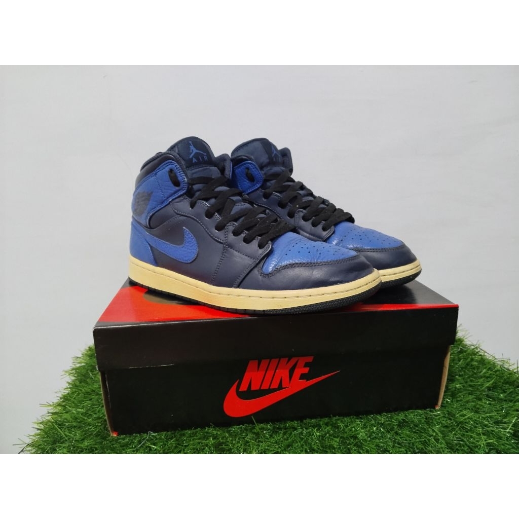 Air Jordan 1 Retro Mid Obsidian Game Royal Size 43