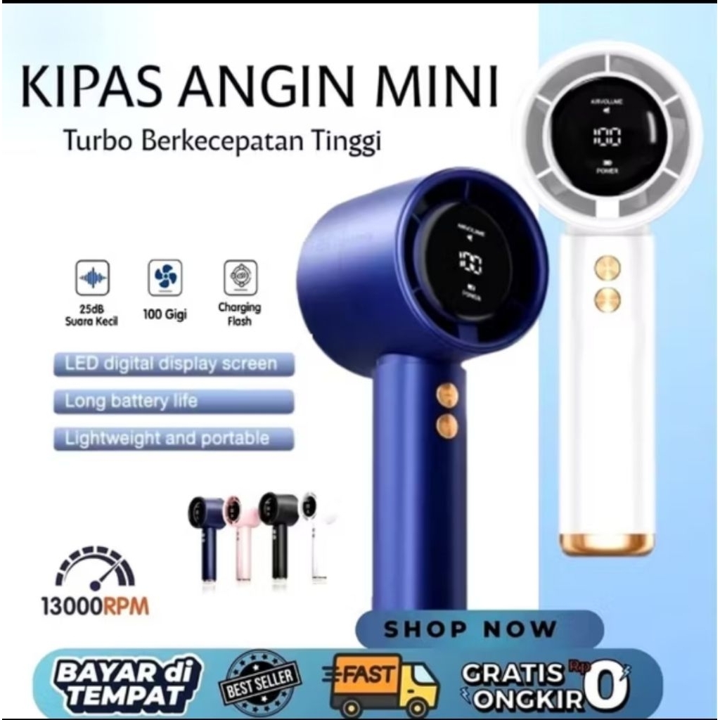 promo obral kipas mini portable / kipas angin goojodoq / kipas angin genggam turbo super kencang / k