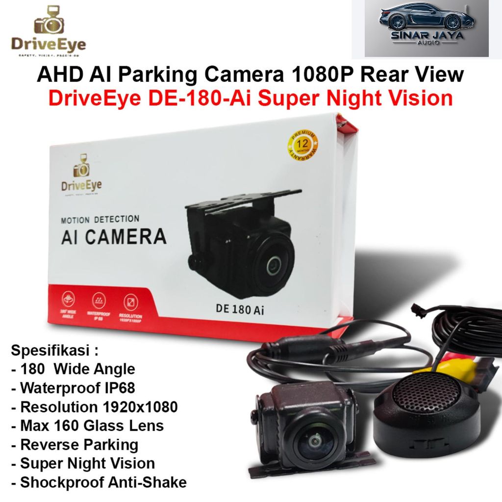 Kamera Mundur Parking AI Camera AHD DE-180-Ai Kamera Mundur AHD