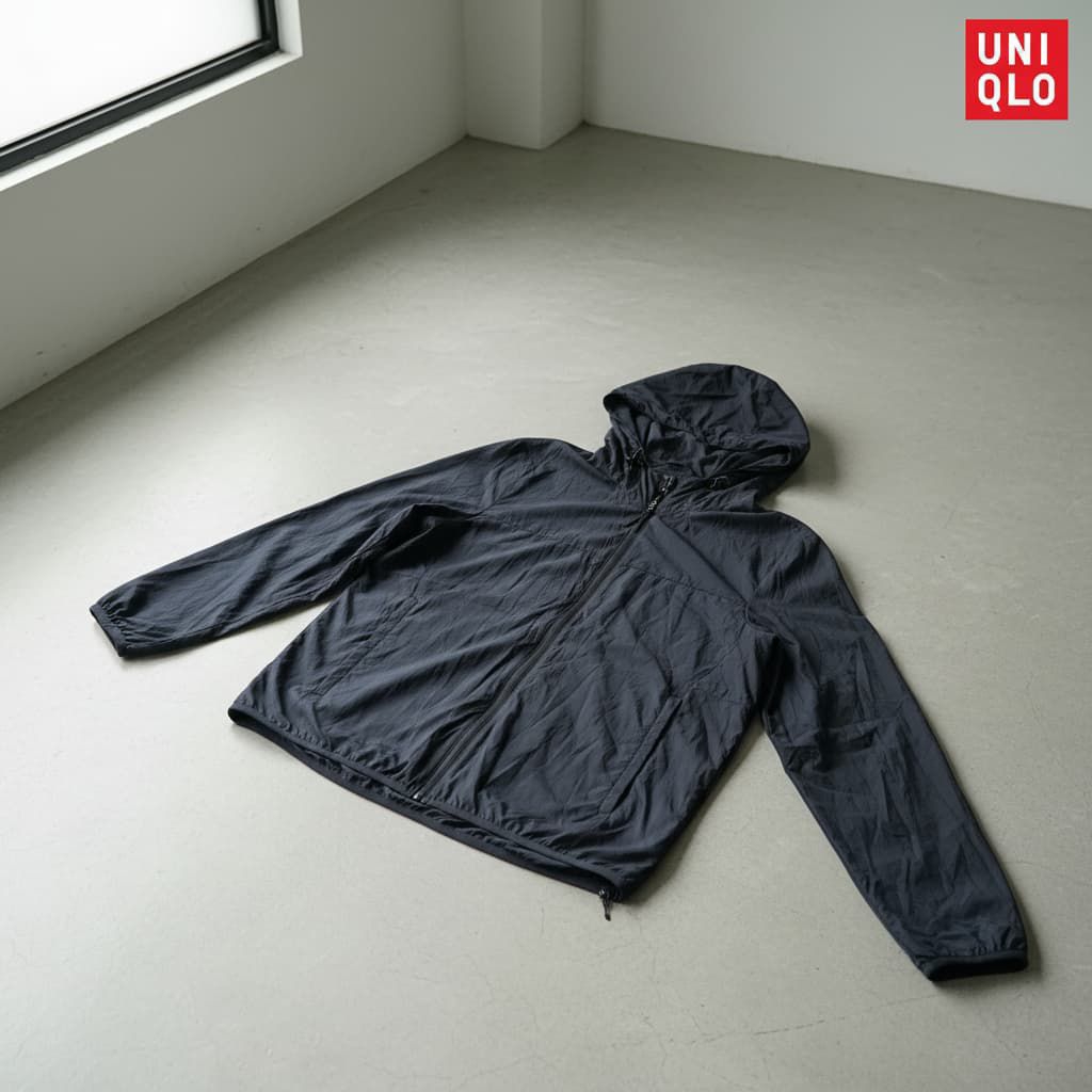 Uniqlo Running Jacket Sport Olahraga Mewah Satu lapis