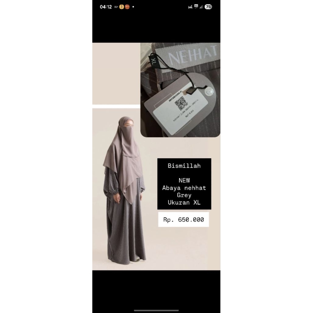 NEHHAT ZURA ABAYA NEW